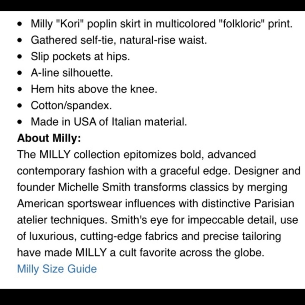 Milly Kori Skirt - Folkloric Print - Picture 4 of 11
